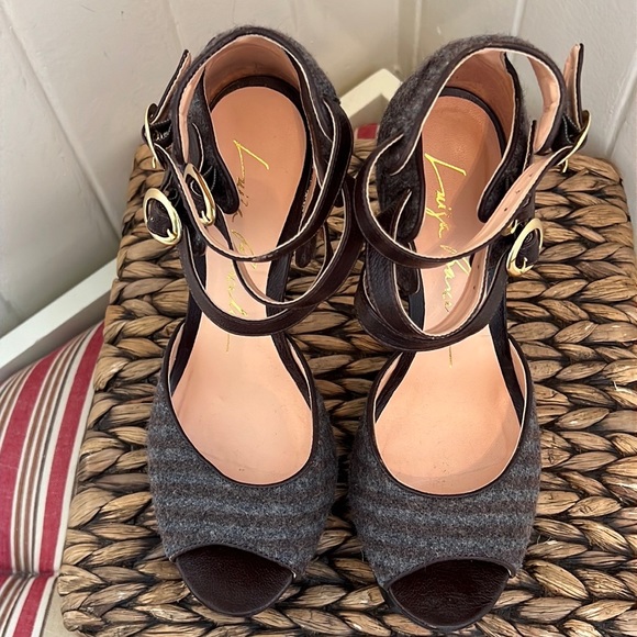 Anthropologie Luisa Barcelos Peep Toe platform heels - Picture 2 of 11